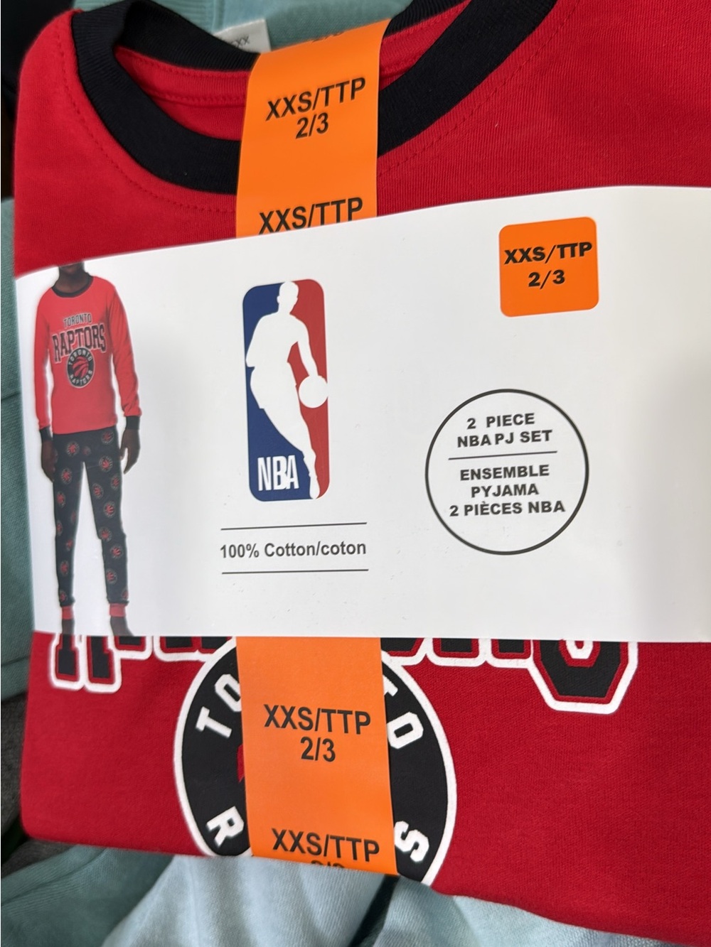 NBA Red and Black Toronto Raptors Kids Pajama Set